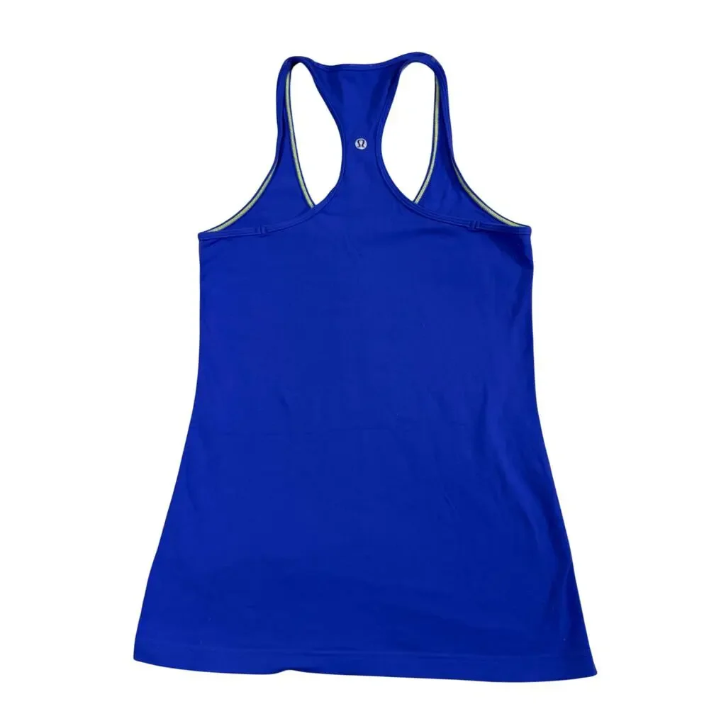 Lululemon Cool Racerback Tank Top Women's Deep Indigo Athletic Yoga Running‎ - 8